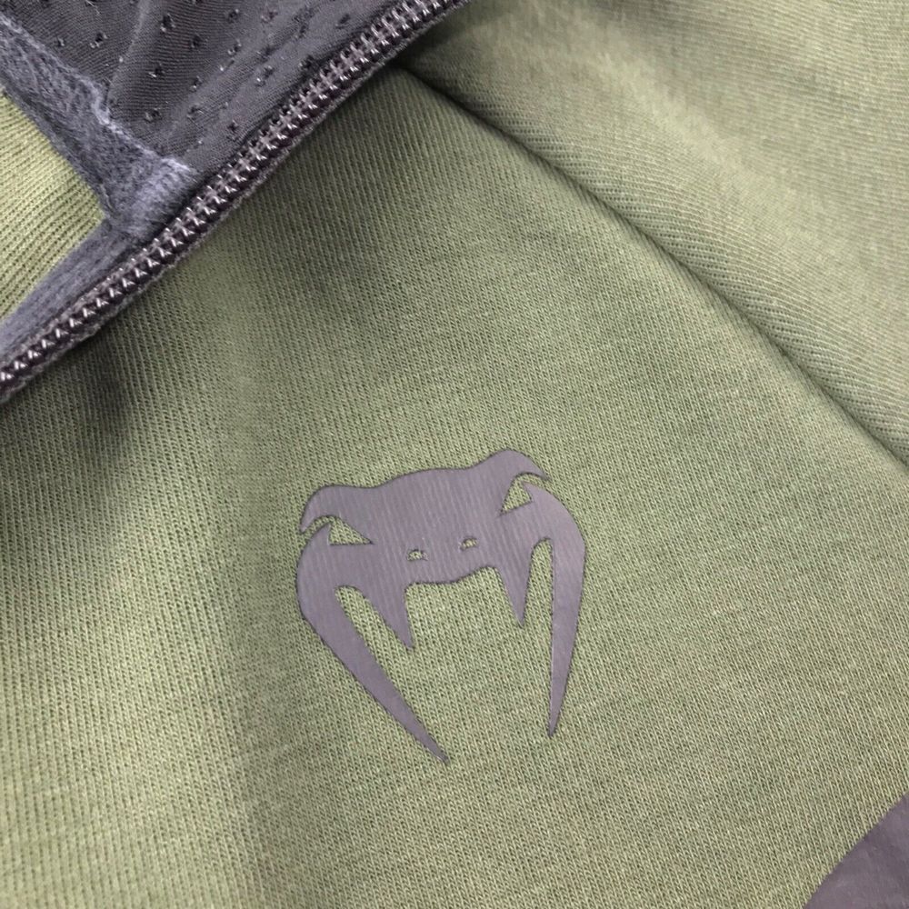 Venum Hoodie Sweatshirt Mens Small Green Full Zip MMA Fighting Training * - Picture 5 of 14